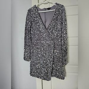 H&M Sequened Midi Dress